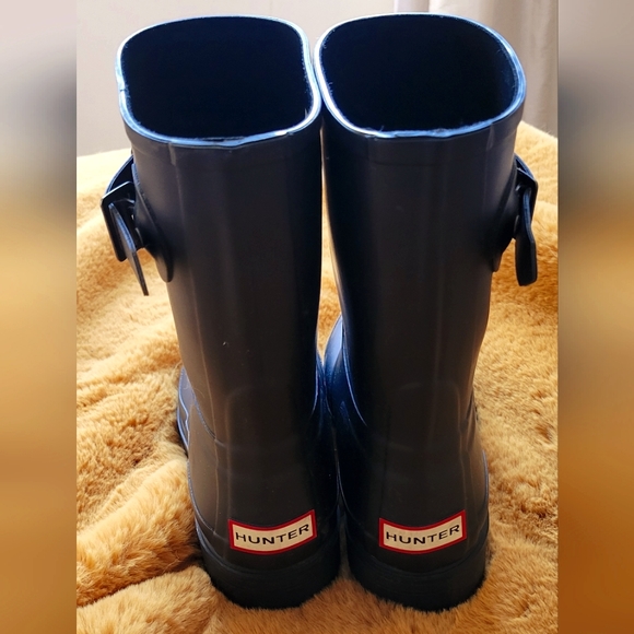 Hunter Boots Biker Moto Style Size 10 - Picture 5 of 8